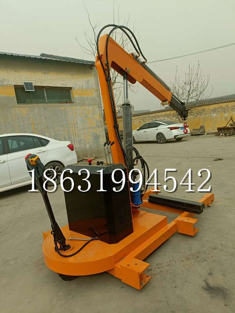 邯郸市自卸车厢随车吊 自制轮式四不像起重机 四驱平板吊 5吨 贵盛